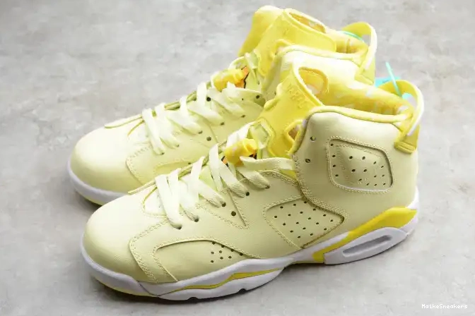 MaikeSneakers Floral (GS) Jordan 6 Yellow 543390-800 Dynamic Retro Air 0426